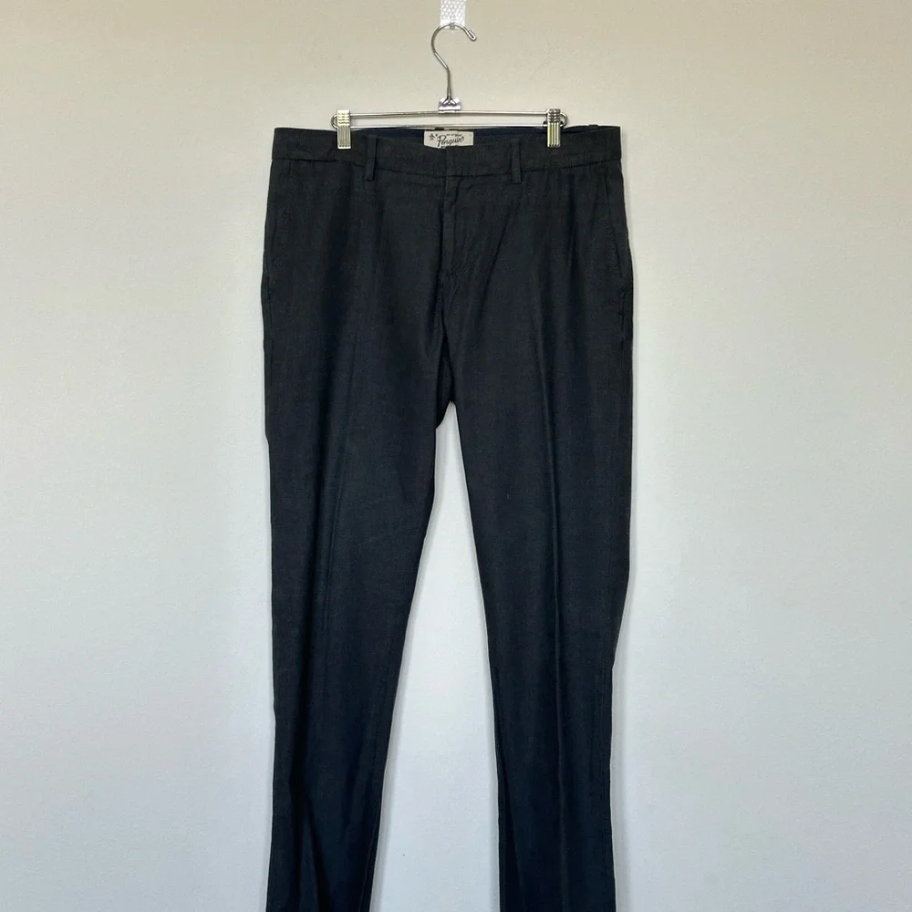 Original Penguin Charcoal Checkered Pants‎ Size 33/32